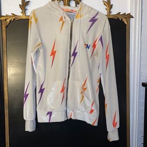 Aviator Nation VELVET BOLT REPEAT HOODIE